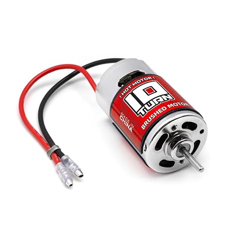RC Motor 550 10T Brushed Motor Splash-Proof for 1/10 Trx4 Slash ARRMA Granite Senton Axial Redcat HSP HPI Off-Road,Racing,Drifting,High Speed Car (10T)