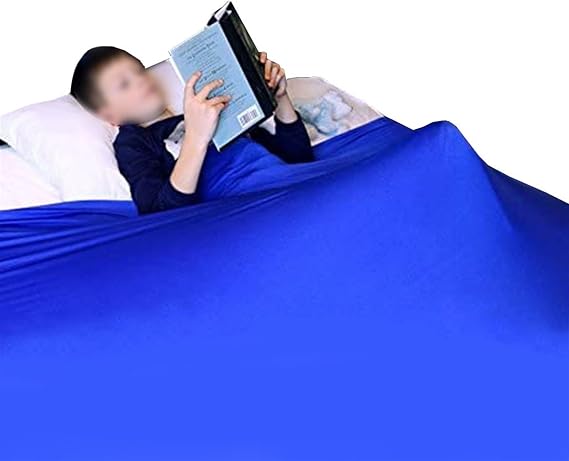 TOSOFT Full Body Sensory Compression Bed Sheets for Students with Autism Comfy and Cozy Alternative to Heavy Blankets Wrap Sacks for Self-Calming Issues Sleeping(M/Medium)