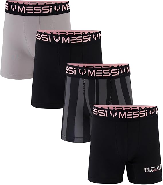 Messi Boys 4pk Stretch Boxer Briefs