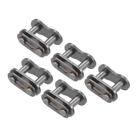 5Pcs 08B Roller Chain Connecting Links - [1/2" Pitch Length] Chain Connector Link for Home and Industrial Machinery Use, Carbon Steel