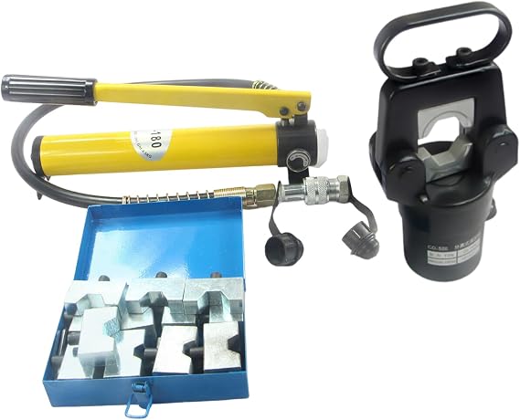 20 Ton Head Hydraulic Crimper Plier Crimping Tool for Cable Wire Rope 16-400mm2 Hexagonal Confining Pressure Crimping Range Steel 16 400mm2, Aluminum 16-400mm2 Rotated 360