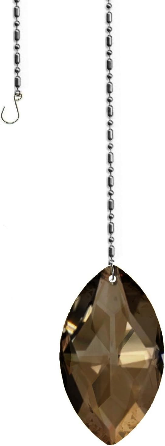 50mm (2'') Swarovski Golden Teak Oval Sun Catcher Austrian Crystal