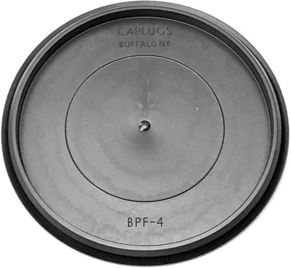 4" 4.0 inch Flush Mount Black Plastic Body and Sheet Metal Hole Plug Qty 1
