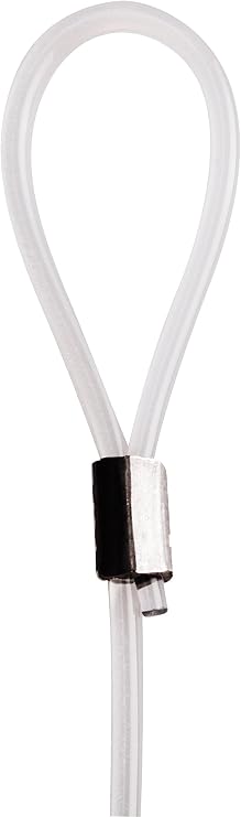 STAS Looped End Cord Clear Nylon - 5 Pack Perlon Picture Cable Wire for Picture Hanging Hooks and Picture Rails (59" Length, 2mm Diameter)