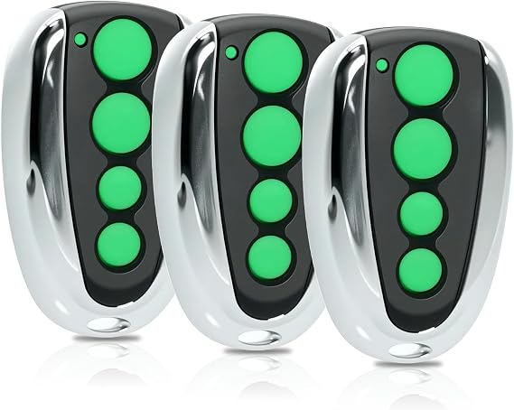 Garage Door Remote Compatible with TOPENS M12, 4 Buttons Garage Door Opener, Wireless Transmitter for Automatic Swing Sliding Gate, Garage Door (3PCS)