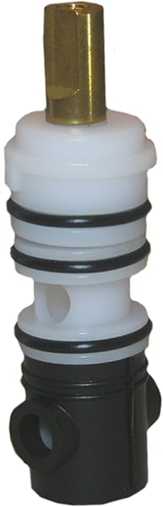 Lasco S-735-4T Import Diverter Stem ,0489,Delex Pattern Broach, For 3 Handle Tub And Shower Valve, Fits Many Import Valves,White/ Black