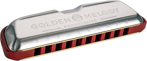 Hohner Golden Melody Progressive Harmonica Bb Major - M54411X