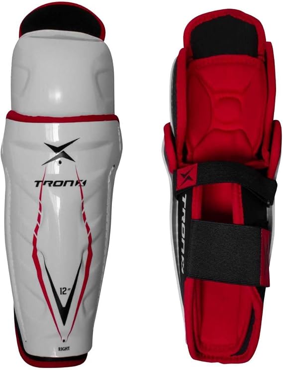TronX Force Senior Adult Ice Hockey Shin Guards