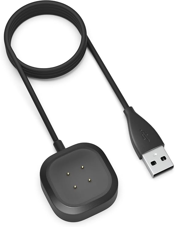 Sinoacc Charger for Fitbit Versa 4 Sense 2 Smartwatch 3.3Ft Fast Charging Replacement Fitbit Sense,Versa 3 Charger USB Charging Cable Dock
