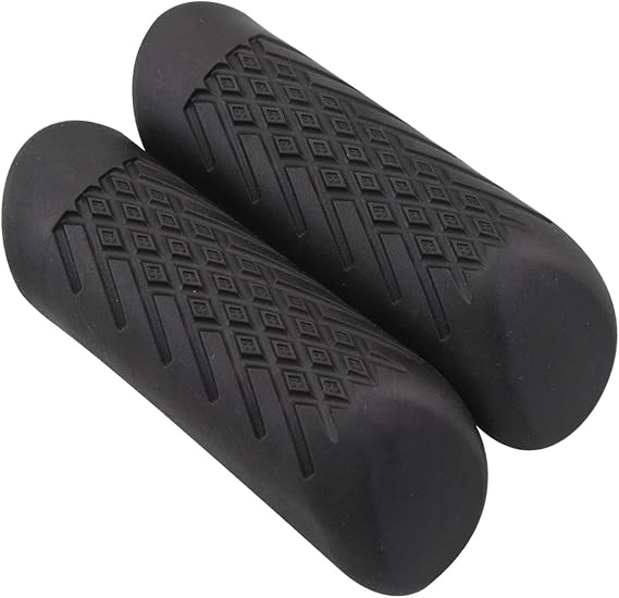 2Pcs Motorcycle Crash Bar Front Protective Covers Rubber Motorbike Replacement Spare Parts Highway Crash Bar Protector, black