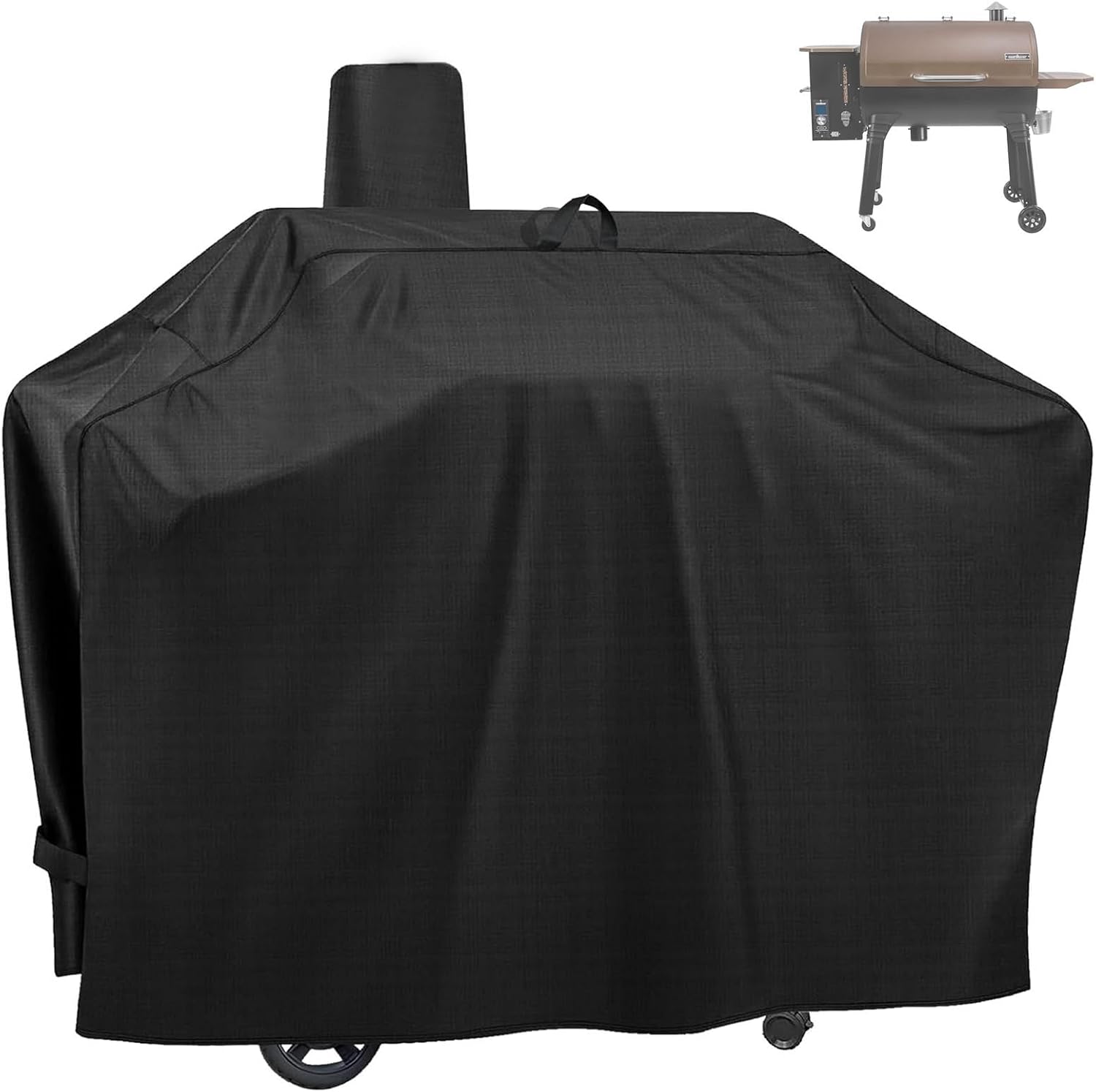 Pellet Grill Cover for Camp Chef 36 Inch Series, Smoker Cover for Camp Chef SmokePro LUX 36, SmokePro SGX 36 Pellet Cover, 600D Waterproof Heavy Duty Pellet Smoker Cover
