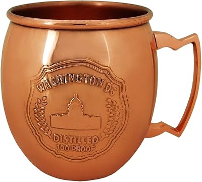 Americaware Washington DC Embossed Copper Moscow Mule Mug
