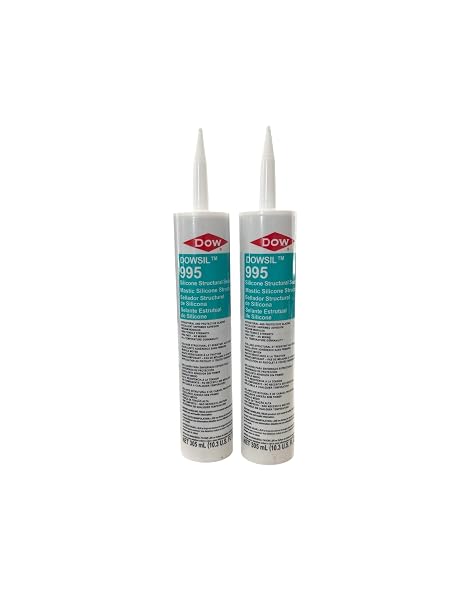 DOWSIL 995 Silicone Structural Sealant Black 10 oz (2-Pack)