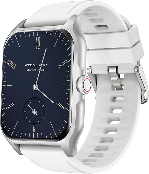 WalkerFit Smart Watch for Men: 1.84'' Big Screen Fitness Watch for Android, Running Smartwatch with Heart Rate Monitor for Sleep/Stress, Waterproof Activity Tracker with Pedometer