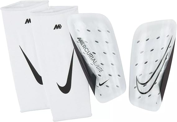 Nike Adult Mercurial Lite Shin Guards with Sleeves Soccer Futbol