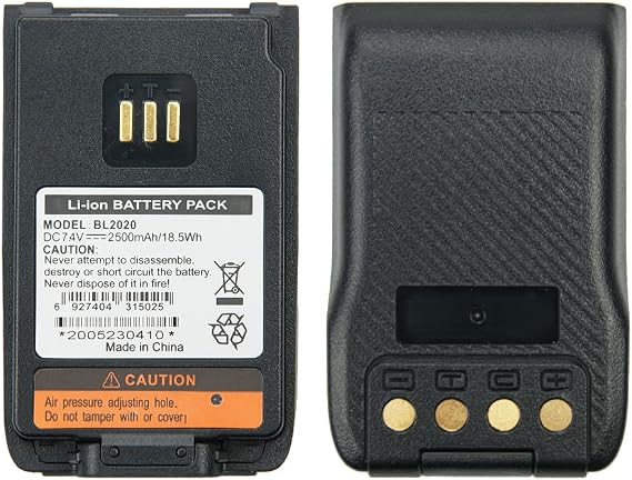 2x BL2020 Battery BL2010 Battery [Upgraded] for Hytera HYT PD562 PD412 PD506 PD602 PD602G PD606 PD606G PD662 PD662G PD682 PD682G UL913 PD402i PD412i PD482i PD502i PD562i PD602i Battery(Thick,2500mAh)