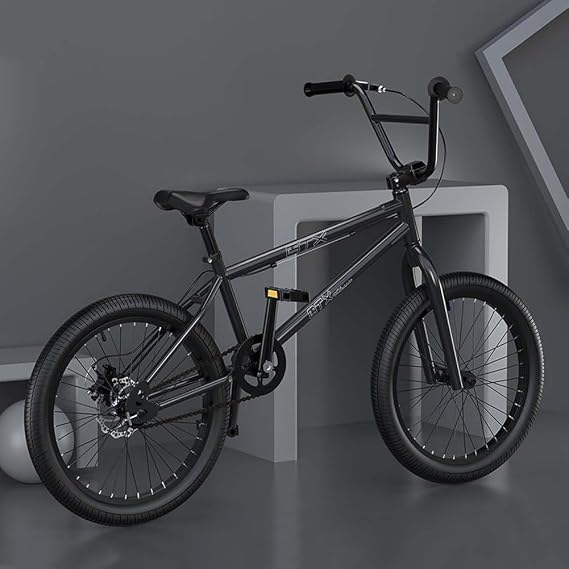 20 Inch BMX Bike Bicycle, Aluminum Alloy Frame Stunt Action BMX Bicycle Entry-level Advanced Rider Professional Street BMX Bikes Suitable for Adult Teens Children