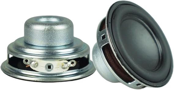 2pcs 45mm 4Ohm 8W Portable Speakers 1.75" 16 Core Small Full Range Rubber Side Inner Speakers Replacement
