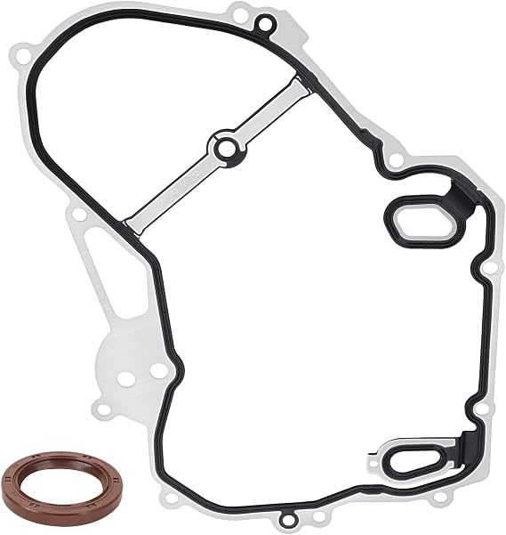 Timing Cover Gasket Kit - Compatible with 2.0L 2.4L Chevrolet Cobalt, Equinox, HHR, Malibu, GMC Terrain, Buick Regal, Verano - Replace TCS46079, 24435052