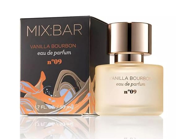 MIX:BAR Vanilla Bourbon Eau De Parfum 1.7 Fl. Oz! Blended Scent Of Bergamot, Jasmine, Apple Blossom And Sandalwood! Inspired By The Richness Of Pure Vanilla Beans! Vegan, Cruelty Free & Paraben Free!