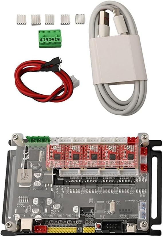 Stepper Control Board for 4-Axis For CNC Machines with Split Design, Limit Switches, and 5V/12V/24V Constant Voltage Pin