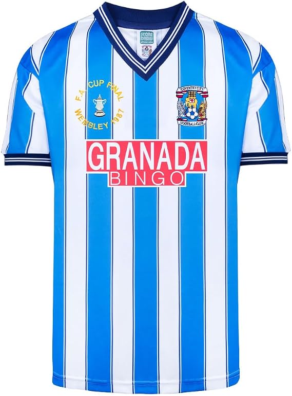 Score Draw Coventry 1987 FA Cup Final Retro Football Shirt