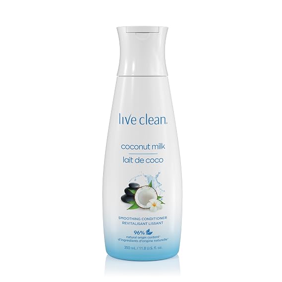 Live Clean Coconut Milk Moisturizing Conditioner, 12 Fl Oz