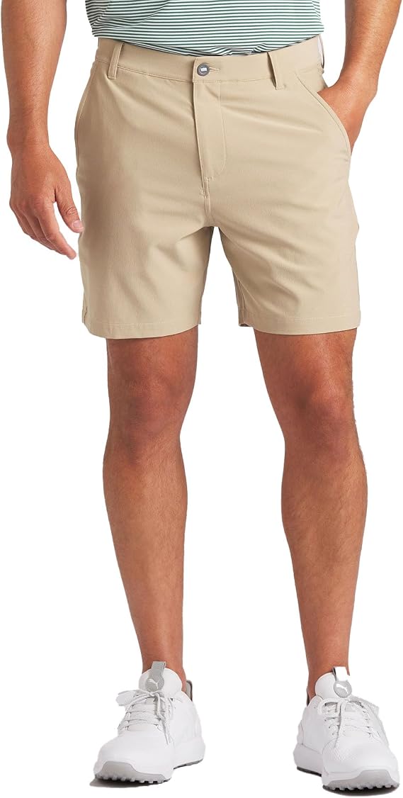 Puma Golf Men's 101 Solid Short 7 INCH, Prairie TAN
