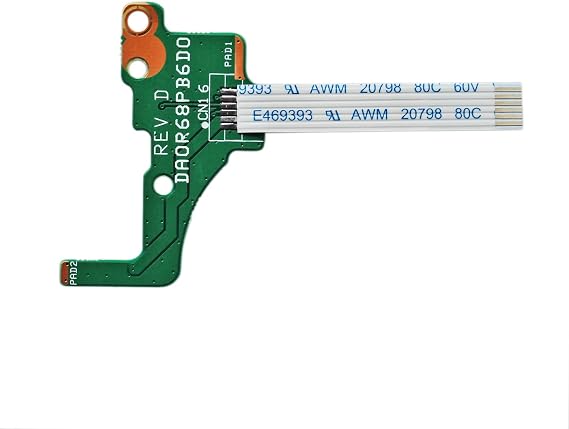 GinTai Power Button Board Replacement for HP Pavilion 17.3" 17-e Series DA0R68PB6D0 720673-001/17-E 15-E 15-E000 TPN-Q118 Q117 15-e064TX 14-E(G)