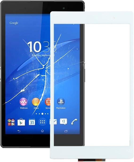 Cell Phone kit Touch Panel for Sony Xperia Z3 Tablet Compact Outside Glass Touch Panel Screen (Color : White)