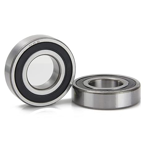 6200-2RZ Bearings, 10x30x9mm Ball Bearing 6200RZ Double Rubber Sealed Shielded Bearing ID 10mm, OD 30mm, Thickness 9mm Deep Groove Ball Bearing for 3D Printer, Scooters Ball Bearing 2pcs