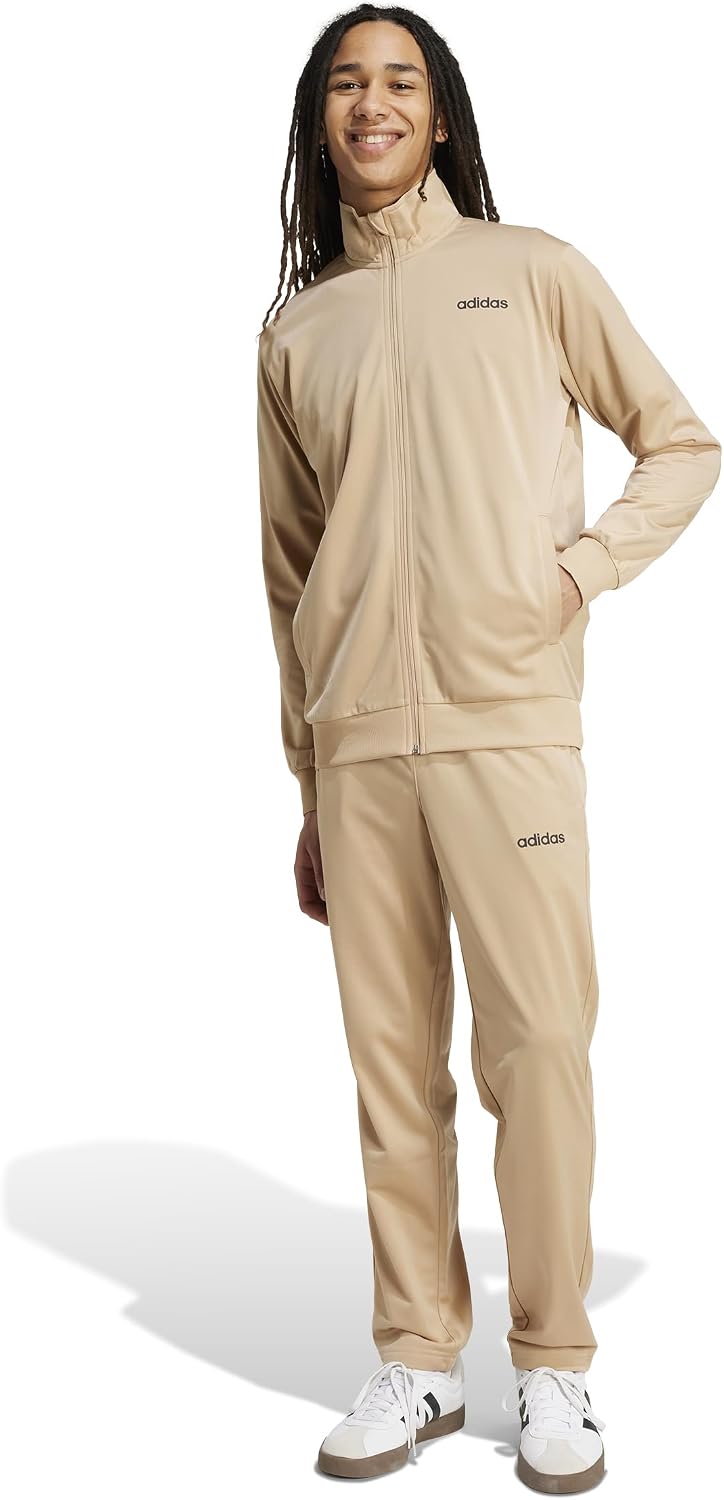 adidas Mens Train Linear Track Suit, Warm Sandstone, X-Small