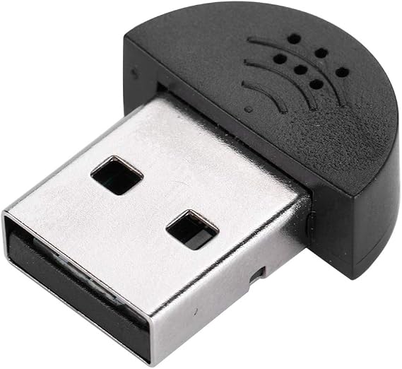 USB Mini Studio Speech Portable USB Mini Studio Speech Microphone Recording Audio MIC Adapter for Computer PC(Black)