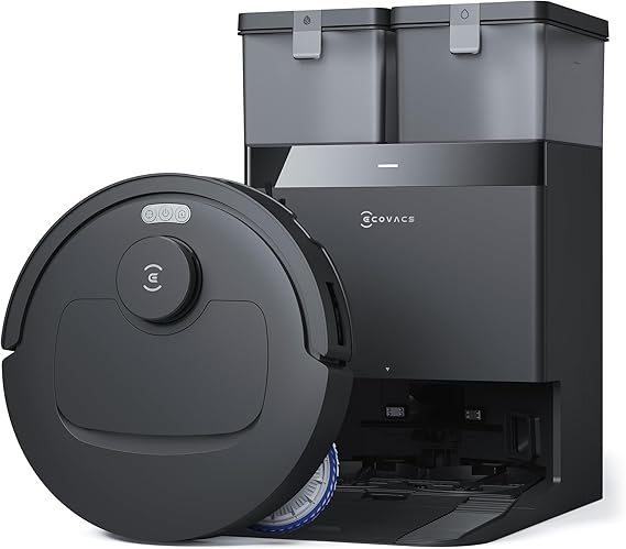ECOVACS DEEBOT T30C Robot Vacuum and Mop, 20,000Pa Suction, TruEdge Adaptive Edge Mopping, ZeroTangle 2.0 Technology, Hot Water Washing, Self-Emptying, Auto-Lift Mopping, Obstacle Avoidance | 167F Mop Washing, Self-Emptying and Mop Drying, TruEdge Deep Clean, ZeroTangle for Pet Hair, Auto-Lift Mopping, AI Avoidance