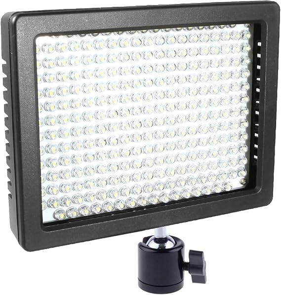 100W Rechargeable LED Video Light Compatible with FUJIFILM FinePix JX660 160 LED Panel, Dimmable 5600K3200K, 900 Lux, Battery & Rapid Charger Included Lightweight On-Camera Lighting Kit