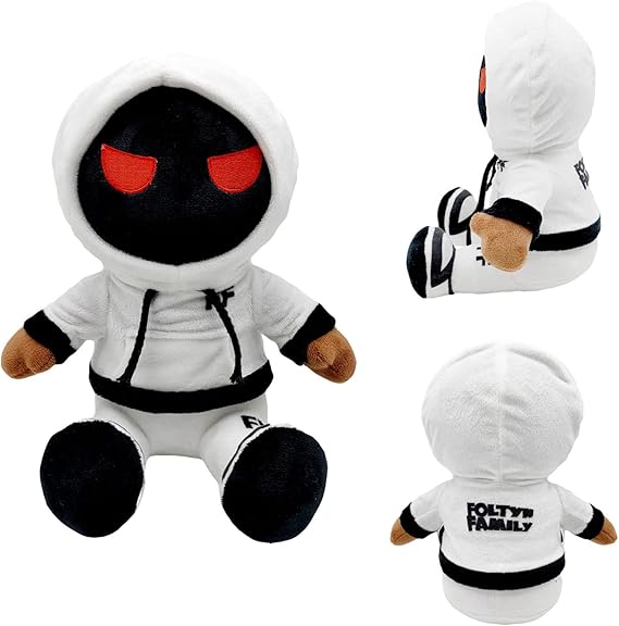 Shontay 8.7"" Foltyn Family Standard Plush Toy,Stuffed Foltyn Family-Standard Plushies,Soft Stuffed Pillow for Kids' Room Decor, Gift for Kids Birthday & Holiday, 8.6 inch, White