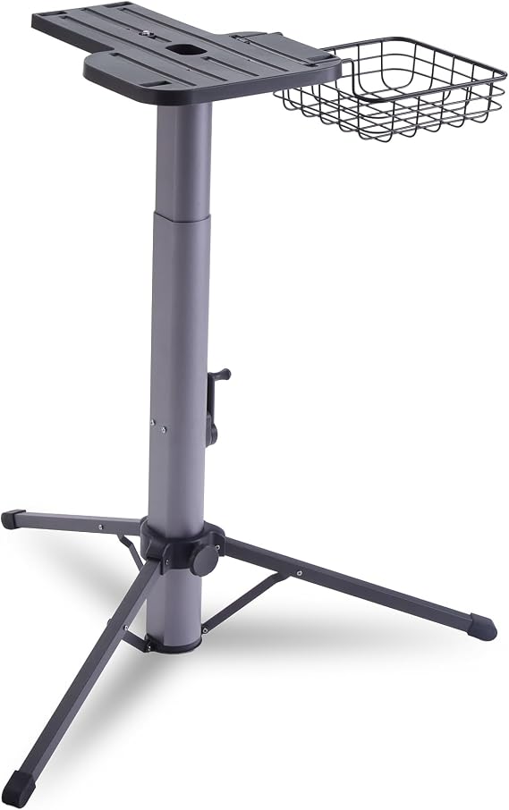 SINGER Intelligent 2.0 Steam Press Stand with Accessories Tray, Black | Compatible only with 20", 26" & 36" steam press models, adjustable height, foldable design, portable build