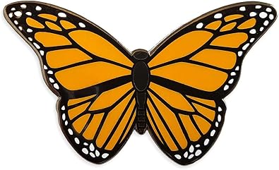 Pinsanity Monarch Butterfly Enamel Lapel Pin