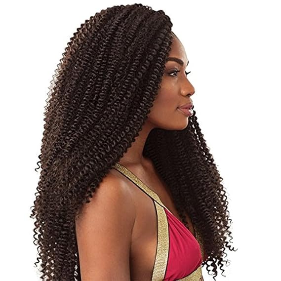 SENSATIONNEL LULUTRESS CROCHET BRAID CORK SCREW 18" (1B)