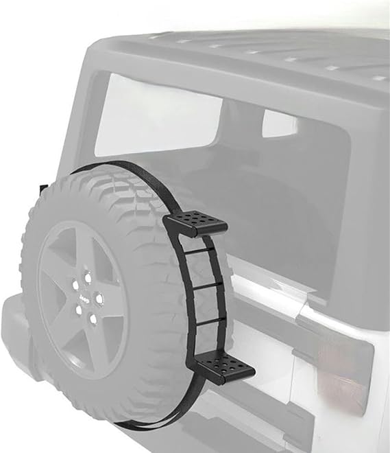 Car Spare Tire Step Foldable for Jetour T2 2024–2026 Rear Wheel Ladder Adjustable Anti-Slip Tire Mounted Foot Step Roof Access Portable