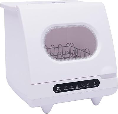 Countertop Dishwasher Mini Countertop Dishwasher 5 Washing Programs Portable Dish Washing Machine 360° Rotating Spray Freestanding Dish Washing For Apartments Dorms