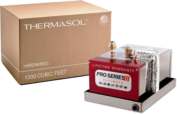 Thermasol Pro Series III Shower Steamer to Enhance Daily Shower Routine with Soothing Shower Steam Generator, Supports Relaxation & Healthy Skin, Essential Shower Accessory, 1200 cubic ft