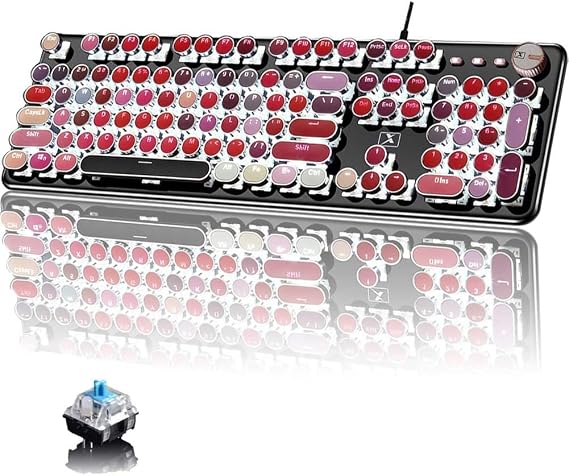 FELiCON V1 Gaming Keyboard, Fast Response, Supports Multiple Keys Simultaneously, Wired Colorful