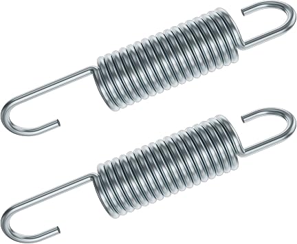 3-5/8 Inch Replacement Recliner Chair Mechanism Furniture Tension Springs Long Neck Style ,Long Neck Hook Style-Recliner Replacement Parts-3.46 Inch Inside Hook to Hook (Silver White 2Pcs)