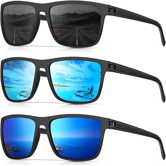Sunglasses-Men Polarized Mens Sunglasses: Classic Women Sun Glasses UV Protection for Fishing