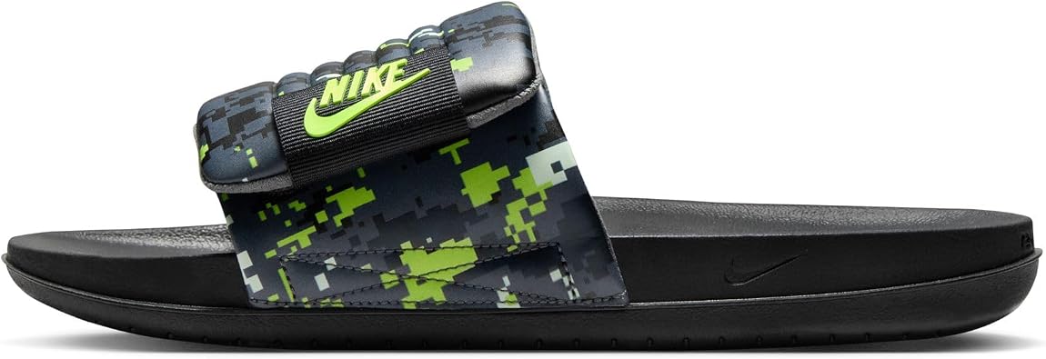 Nike Offcourt Adjust Men's Slides (Black/Iron Grey/Volt Tint/Volt)