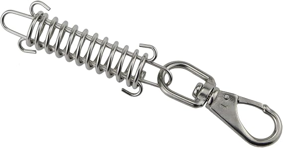 Stainless Steel304 Titan Dog Shock Spring with Swivel Eye Snap Hooks