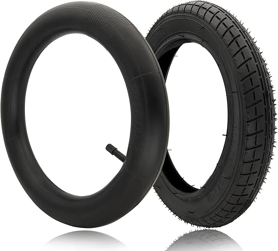 12 1/2 x2 1/4 Tire and Tube Set, 12.5 x 2.25 Bike Tire Compatible for Razor Pocket Mod Dirt Bike Currie Schwinn GT IZIP eZip MX125 Dirt Rocket, Replacement Kids Bike Tires 12.5 x 2.25