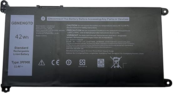 JPFMR Laptop Battery Replacement for CF-54 CF-VZSU0PW Toughbook CF54 MK1 MK2 MK3 54 Gloved Multi Touch 54 Lite Performance Prime Series Notebook 6-Cells 11.4V 42Wh 3650mAh