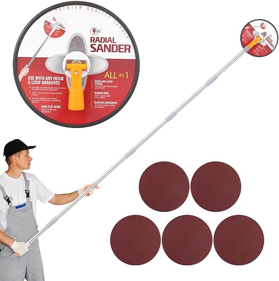 Drywall Pole Sander,Radial Sander,80" Drywall Sander with Extension Pole